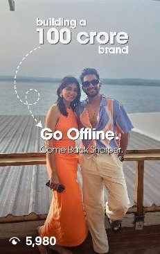 Rahul Shah Instagram reel tile showing 5,980 views